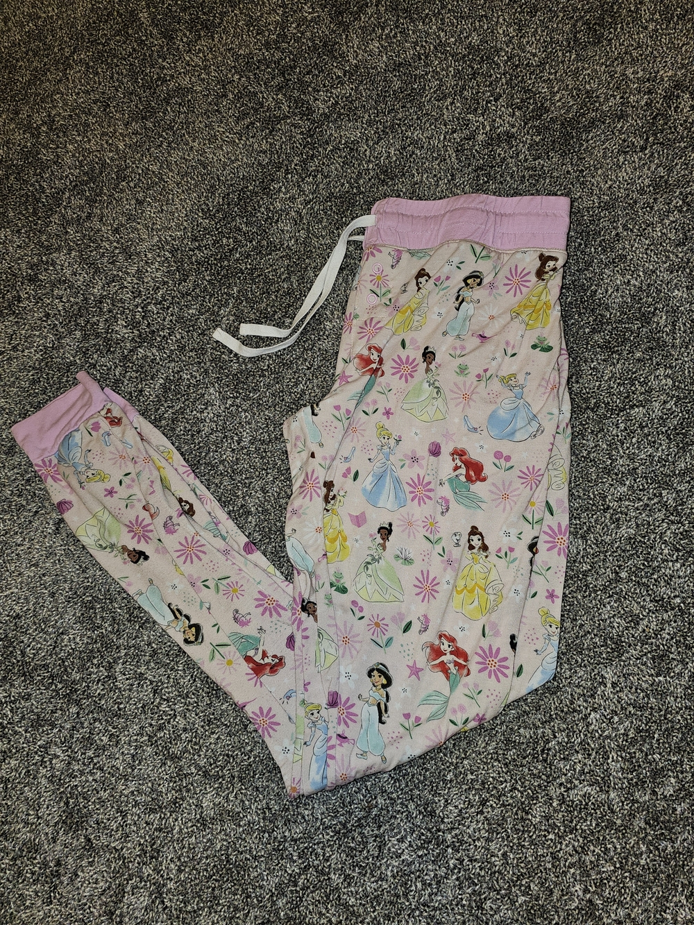 Little Sleepies Girls Pink Disney Princess Pajama Pants